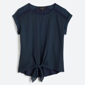 Fortune+Ivy crochet detail blouse